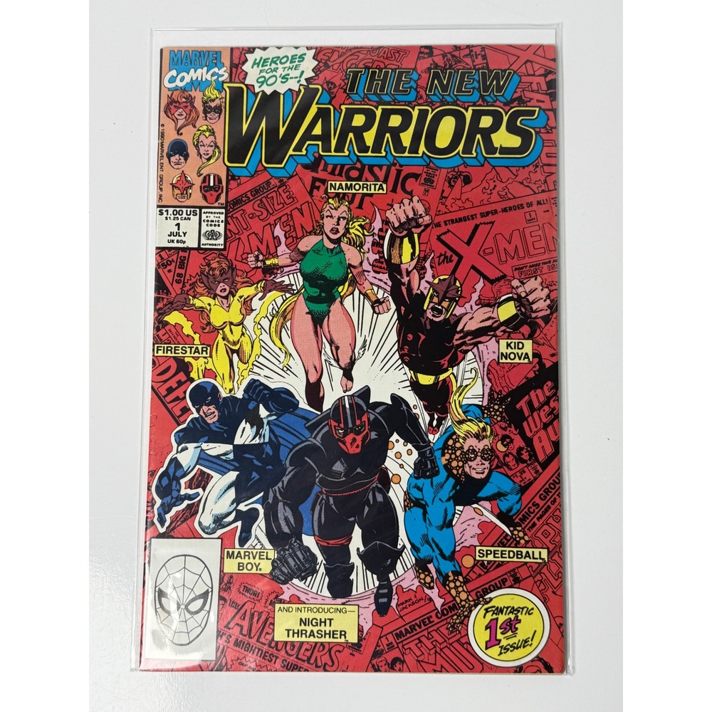 The New Warriors 1 1990 Marvel Comics 1st Night Thrasher Mark Bagley Cover